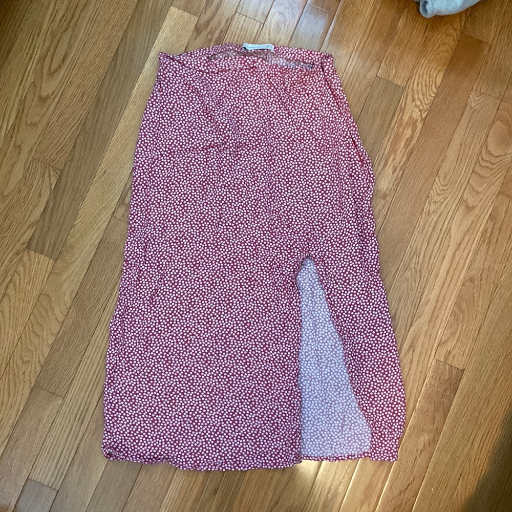 Abercrombie & Fitch Red Floral Modi Skirt
